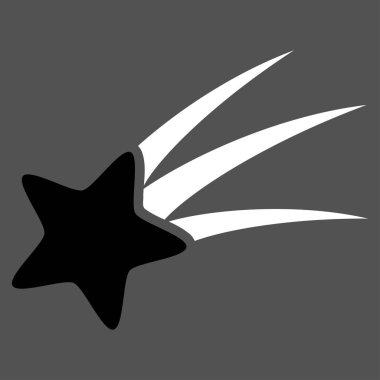 Düşen yıldız vektör simgesi