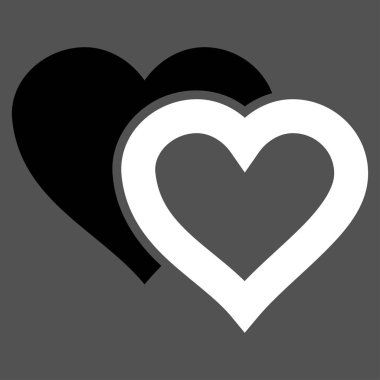 Sevgi kalpleri vektör simgesi