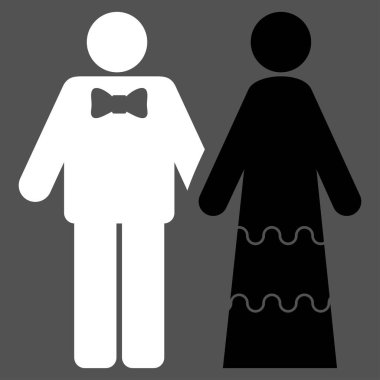 Düğün kişi simge vektör