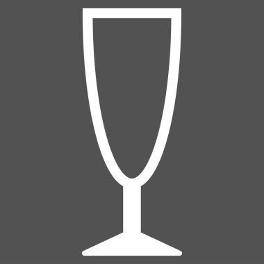 Boş şarap kadehi vektör simgesi