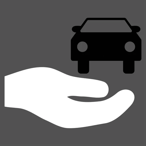 Αυτοκίνητο δώρο χέρι διανυσματικά εικονίδιο — Διανυσματικό Αρχείο