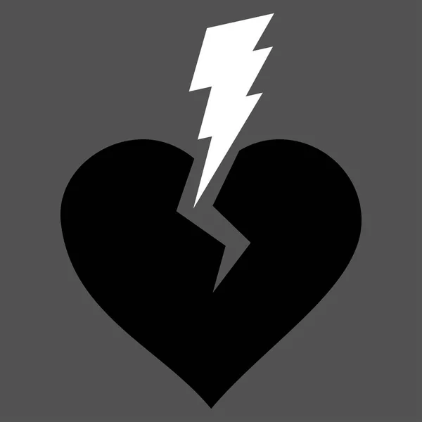 Любовное сердце и векторная икона — стоковый вектор