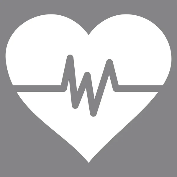 Vector de pulso cardíaco icono — Vector de stock