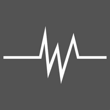 Nabız sinyal vektör simgesi