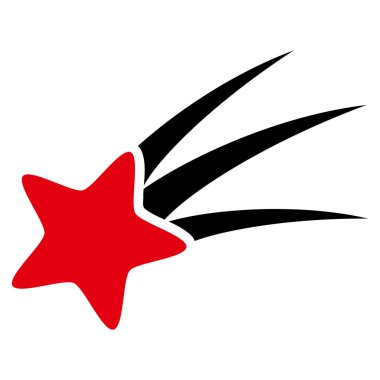 Düşen yıldız vektör simgesi