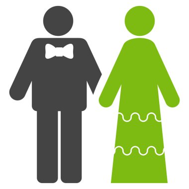 Düğün kişi simge vektör