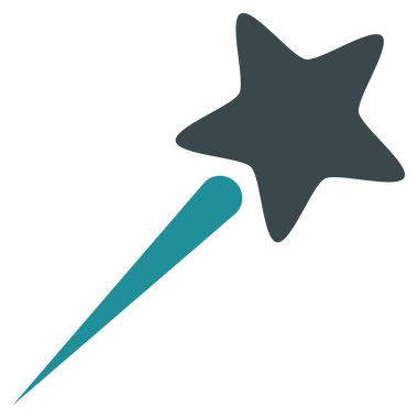 Uçan vektör yıldız simgesi