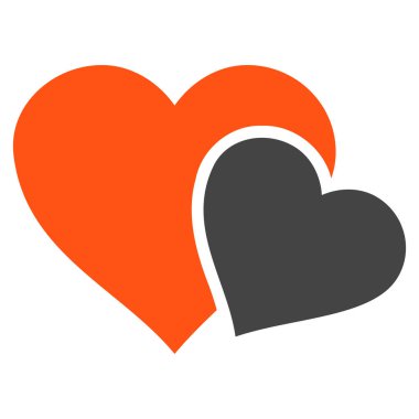 Sevgi kalpleri vektör simgesi