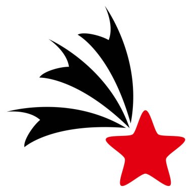 Düşen yıldız vektör simgesi