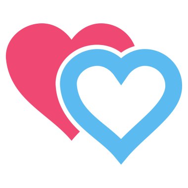 Sevgi kalpleri vektör simgesi