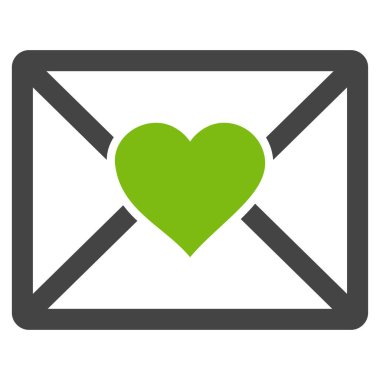 aşk mektubu vektör simgesi