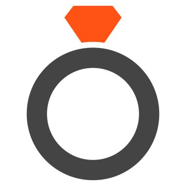 Elmas halka vektör simgesi