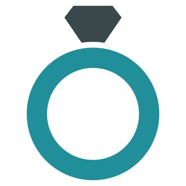 Elmas halka vektör simgesi