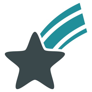 Düşen yıldız vektör simgesi