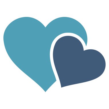 Sevgi kalpleri vektör simgesi