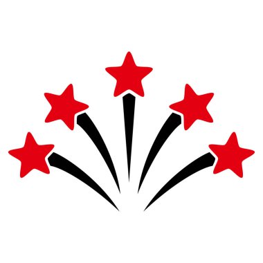 Havai fişek patlama vektör simgesi