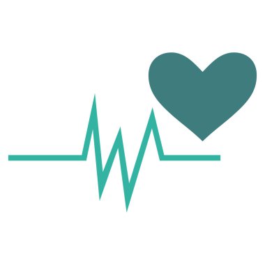 Kalp nabız sinyal vektör simgesi