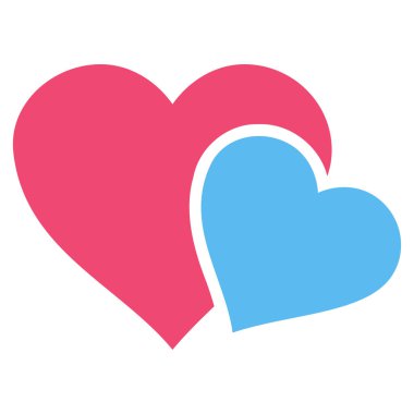 Sevgi kalpleri vektör simgesi