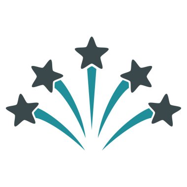 Havai fişek patlama vektör simgesi