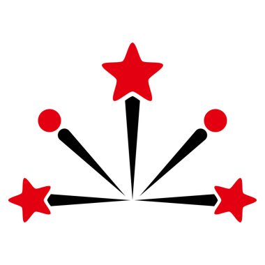 Havai fişek patlama vektör simgesi