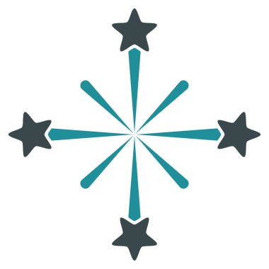 Fireworks vektör simgesi