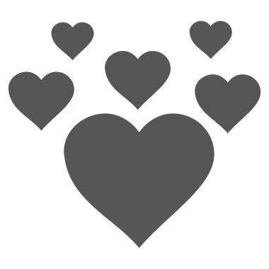 Güzel kalpler vektör simgesi