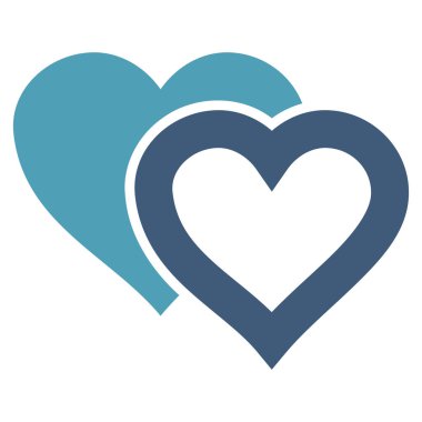 Sevgi kalpleri vektör simgesi