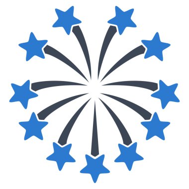 Küresel Fireworks vektör simgesi