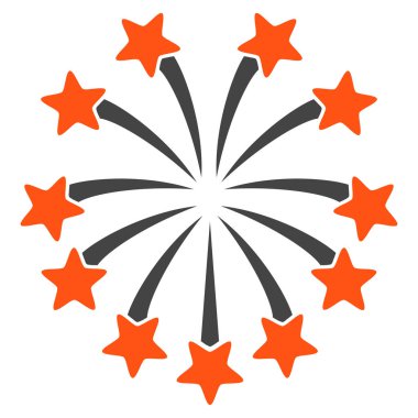 Küresel Fireworks vektör simgesi
