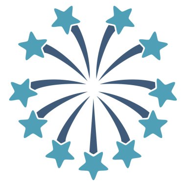 Küresel Fireworks vektör simgesi