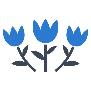 Lale çiçek vektör simgesi