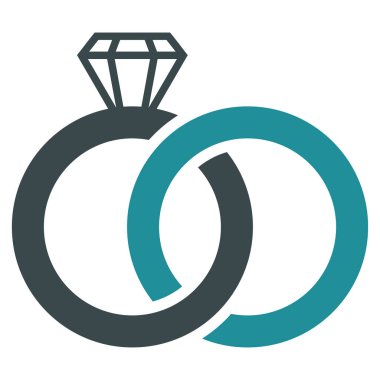 Alyans vektör simgesi