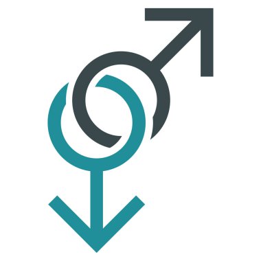 Eşcinsel aşk simge vektör simgesi