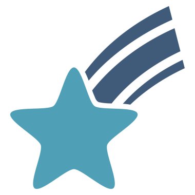 Düşen yıldız vektör simgesi