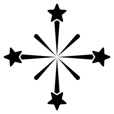 Fireworks vektör simgesi