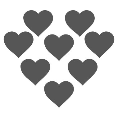 Güzel kalpler vektör simgesi