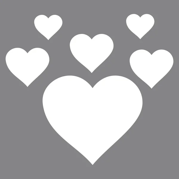Lovely Hearts Vector Icon — Stock Vector