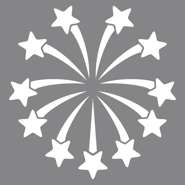Icono vectorial de fuegos artificiales esféricos — Vector de stock