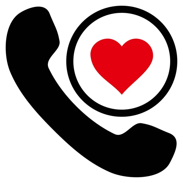 Amor Telefone Chamada Vector Ícone —  Vetores de Stock