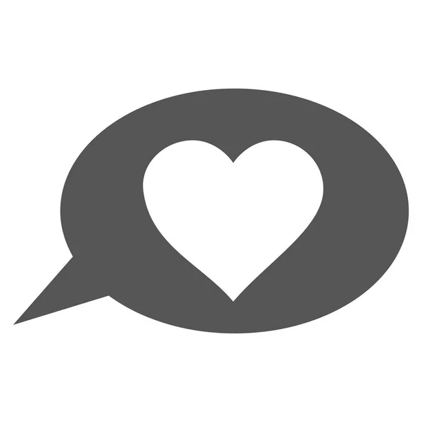 Love Message ballon Vector Icon — Stockvector