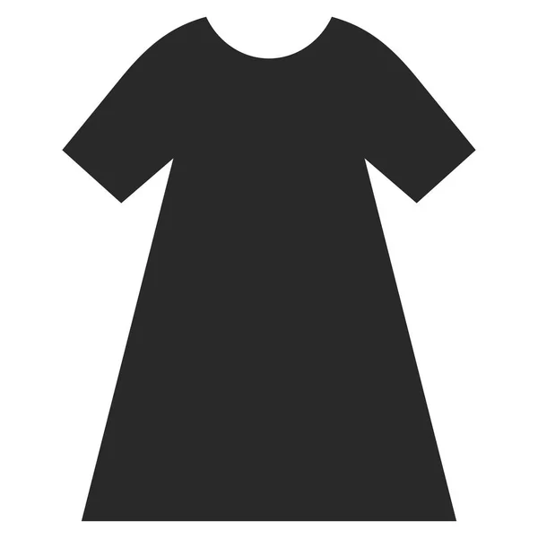 Woman Dress Vector Icon — Stock Vector