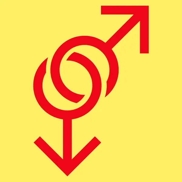 Gay Miłość Symbol wektor ikona — Wektor stockowy