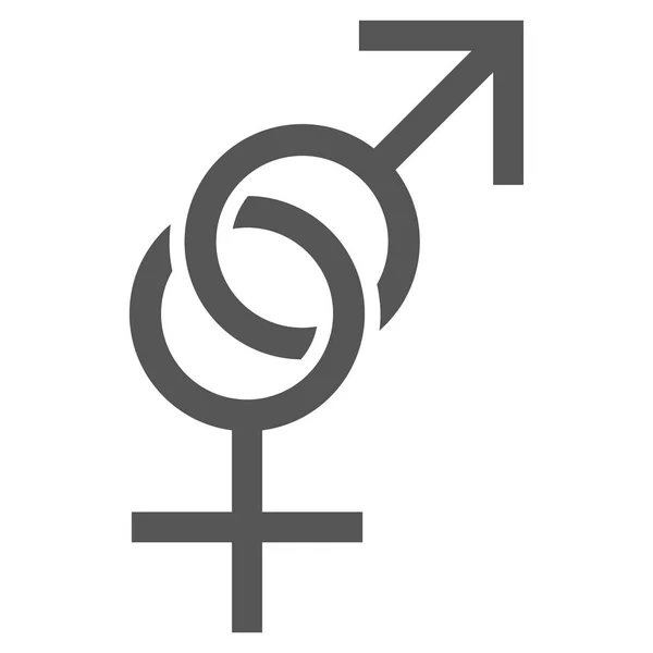 Icône vectorielle de symbole de sexe — Image vectorielle