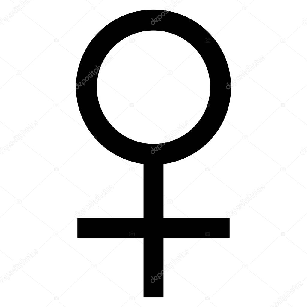 Venus Female Symbol Vector Icon