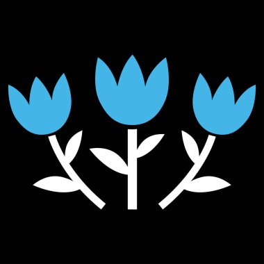 Lale çiçek vektör simgesi