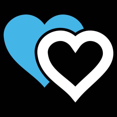 Sevgi kalpleri vektör simgesi