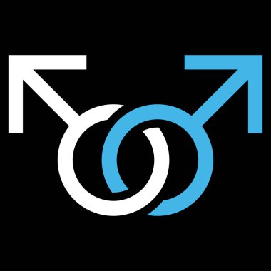 Eşcinsel aşk simge vektör simgesi