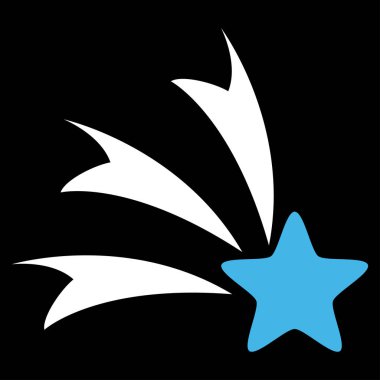 Düşen yıldız vektör simgesi