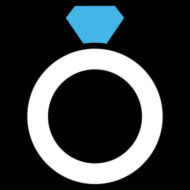 Elmas halka vektör simgesi