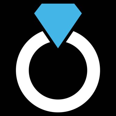 Elmas halka vektör simgesi